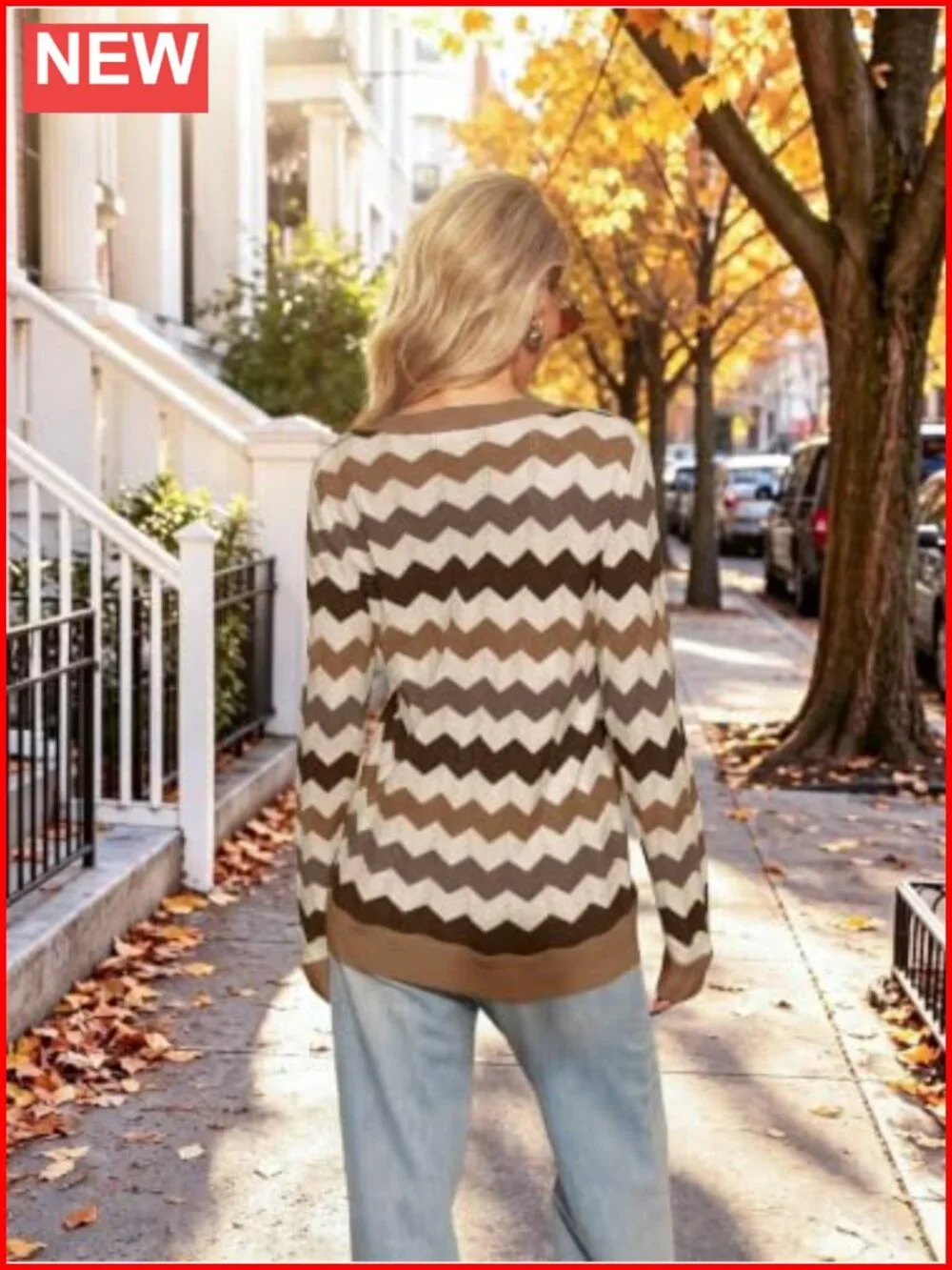 Women's Crew Neck Long Sleeve Knit Pullover Sweater Casual Fall